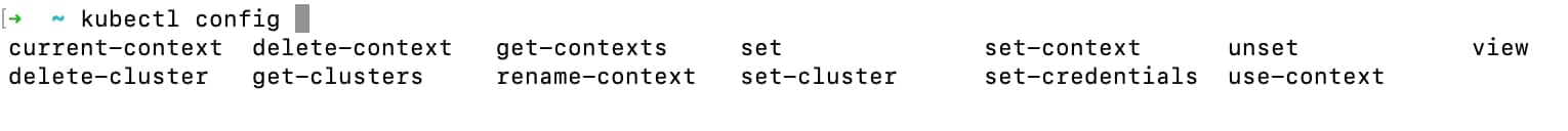 以下是具有自动完成功能的配置选项：